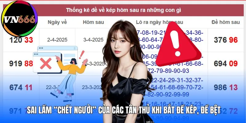Sai lầm “chết người” của các tân thủ khi bắt đề kép, đề bệt